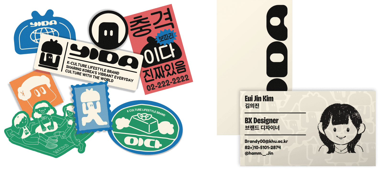 Sticker Name Image Hover